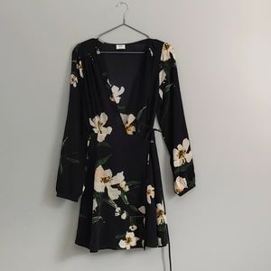 Aritzia Wilfred Silk wrap dress